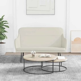 vidaXL Πάγκος Κρεμ 110x76x80 εκ. Βελούδινος