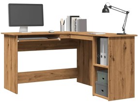 Γραφείο Γωνιακό Τεχνίτης Δρυς 120x140x75 εκ Επεξεργασμένο Ξύλο