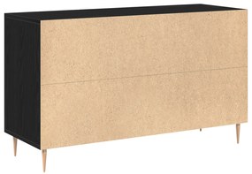 vidaXL Κονσόλα Μαύρη Δρυς 100x36x60 εκ. Κατασκευασμένο Ξύλο