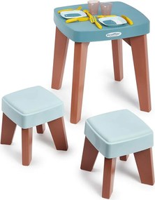 Τραπέζι με 2 καρέκλες Ecoiffier Πλαστική ύλη Πολύχρωμο (13 Τεμάχια)