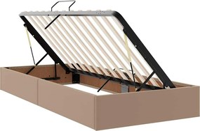 vidaXL Κρεβάτι Αποθήκης Καπουτσίνο 180 x 200 cm Τεχνητό Δέρμα