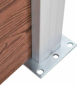 vidaXL Πάνελ Περίφραξης Καφέ 180 x 186 εκ. από WPC