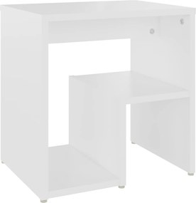 vidaXL Κομοδίνο Λευκό 40 x 30 x 40 εκ. από Επεξ. Ξύλο
