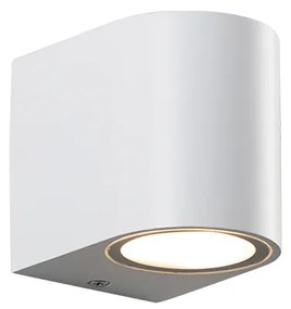 GU10 WALL LUMINAIRE 230V AC MATT WHITE IP65 MAX.35W - LG2201GU10W