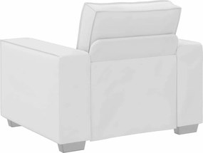 vidaXL Καναπές Λευκό 100 x 80 x 84 εκ ύφασμα