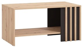 Τραπεζάκι Σαλονιού Laval Artisan Oak - Μαύρο 90x50x46 εκ. 90x50x46 εκ.