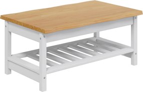 VidaXL Τραπεζάκι σαλονιού EKAI Λευκό 100 x 60 x 45,5 εκ.