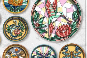 Intra απο ξύλο plywood 3mm-4mm πάχος – Βιτρό Nature ντεκόρ τοίχου με λέιζερ Δίασταση 40x30 cm INTRAFABR-122956507