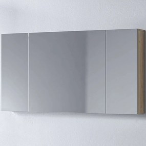 Καθρέπτης Μπάνιου Με Ντουλάπι Omega 3MOM120BO0W 117x14x65cm Beige Oak Μελαμίνη