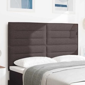 vidaXL Κεφαλάρι Σκούρο Καφέ 160 cm ύφασμα