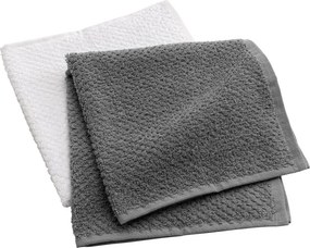 Πετσέτες Κουζίνας (Σετ 2τμχ) L-C Gourmet Anthracite/Blanc 1731421