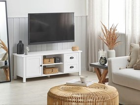 Τραπέζι Tv Berwyn 495, Άσπρο, 120x46x42cm, 26 kg | Epipla1.gr