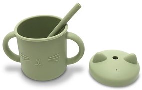 Κύπελλο Σιλικόνης με Καλαμάκι 9+ μηνών Green 10230660004 Lorelli