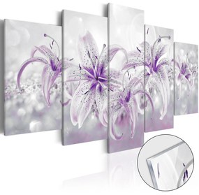 Πίνακας σε ακρυλικό γυαλί - Purple Graces [Glass] - 200x100
