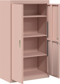 vidaXL Ντουλάπι αποθήκευσης Ροζ 80 x 40 x 140 εκ Ατσάλι