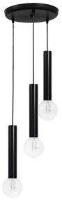 Φωτιστικό Οροφής Τρίφωτο Heronia Minimal 34-0196 Black