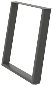 vidaXL Πόδια Τραπεζαρίας σε Σχήμα U 2 τεμ. Ανθρακί 70x(72-73) εκ. Ατσάλι