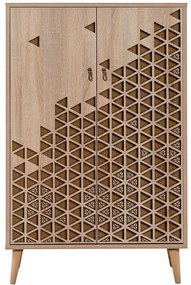 Παπουτσοθήκη - Ντουλάπι Multibox 869VEL3977 80x36x127cm Oak-Brown Cipboard,Wood