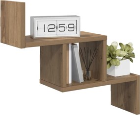 vidaXL Ράφι Τοίχου Artisan Δρυς 48 x 15 x 42 εκ Επεξεργασμένο Ξύλο