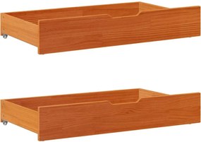 vidaXL Σκελετός Κρεβ. Χωρίς Στρώμα Καφέ Κεριού 150x200 εκ Μασίφ Πεύκο