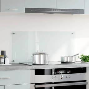 vidaXL Πλάτη Κουζίνας Διαφανής 90 x 40 εκ. από Ψημένο Γυαλί