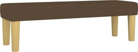 vidaXL Κρεβάτι Boxspring με Στρώμα Σκούρο Καφέ 140x190 εκ. Υφασμάτινο