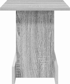 vidaXL End Table Γκρίζο Σονομα 35,5 x 35 x 40 εκ Επεξεργασμένο ξύλο