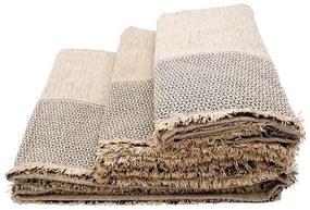 Ριχτάρι Σενίλ Frame 3 Beige Σετ 3 τεμαχίων (1θ – 2θ – 3θ)