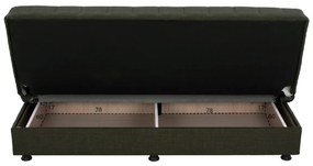 ΚΑΝΑΠΕΣ ΚΡΕΒΑΤΙ ANDRI ΤΡΙΘΕΣΙΟΣ DARK OLIVE HM3239.05 180x72x77 εκ.