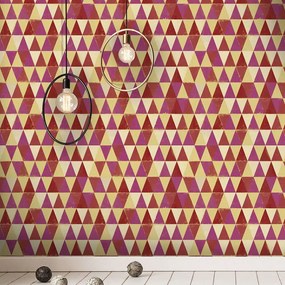 Ταπετσαρία Circus Pattern WP20006 Red-Yellow-Purple MindTheGap 52x300cm