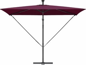 vidaXL Ομπρέλα ηλίου Βεραμάν Κόκκινο 294 x 200 x 270 εκ