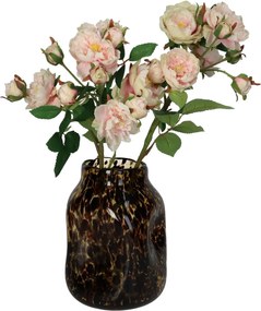 Βάζο ArteLibre Καφέ Γυαλί 16x16x22cm