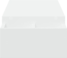 vidaXL Βάση Οθόνης με Αποθ. Λευκή 100x27x15 εκ. από Επεξεργ. Ξύλο