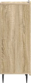 vidaXL Πλαϊνό γραφείο Sonoma Δρυς 34,5 x 33 x 92 εκ.