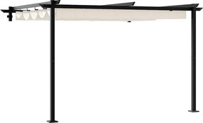 vidaXL Κιόσκι 300 x 300 x 200 cm Κρεμ Πολυεστέρας