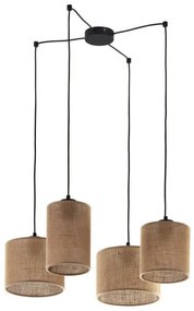 Κρεμαστό Φωτιστικό Οροφής 4xE27 Μπεζ Juta 6585 TK Lighting-6585-Μπεζ 6585