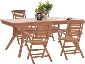 ΣΕΤ ΤΡΑΠΕΖΑΡΙΑΣ WONDER HM21290 ΤΡΑΠΕΖΙ &amp; 4 ΠΟΛΥΘΡΟΝΕΣ ΠΤΥΣΣΟΜΕΝΕΣ-ΤΕΑΚ