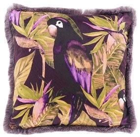 Μαξιλάρι Διακοσμητικό (Με Γέμιση) Papagalo 020452 Multi 45X45 Velvet