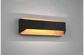 Απλίκα Φωτιστικό Τοίχου LED 13,5W Μαύρο Dimmable Up Down Ξύλο 35cm Arino 224819132 Trio Lighting-224819132-Μαύρο 224819132
