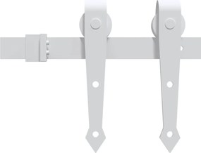 vidaXL Συρόμενη Πόρτα ORKDAL Φυσικό και Λευκό 86 x 211 cm