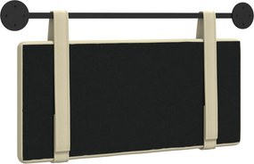 vidaXL Κρεμαστό Κεφαλάρι Επιτοίχιο Κρεμ 80 cm Τεχνητό Δέρμα