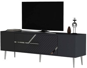Έπιπλο Τηλεόρασης Dekolp 475OLV3056 150x29,6x48,2cm Anthracite-Silver