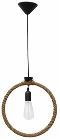 Φωτιστικό Οροφής Kyklos 1/L  34-0039 Rope Brown Metal