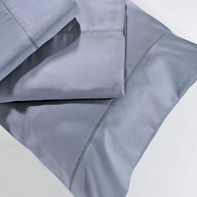 Παπλωματοθήκη S250/7 Σετ 2τμχ Grey Metal Down Town Μονό 175x245cm 100% Βαμβακοσατέν