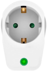 POWERTECH αντάπτορας ρεύματος PT-996, 1 θέση schuko, 16A, 3680W, λευκός