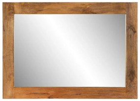 vidaXL Καθρέφτης 70 x 50 εκ. από Μασίφ Ξύλο Μάνγκο και Γυαλί