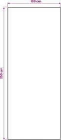 vidaXL Χαλί Runner ORIZ 1150 gsm Γκρι και Λευκό