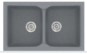 Sanitec Classic 322 Metallic Silver Νεροχύτης