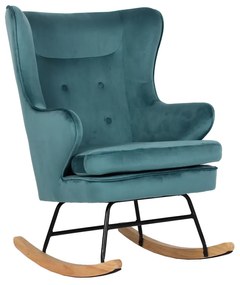 ROCKER ΠΟΛΥΘΡΟΝΑ ΚΟΥΝΙΣΤΗ ΣΜΑΡΑΓΔΙ 71x86xH102cm - 01-3275