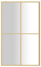 Διαχωριστικό Ντουζιέρας Χρυσό 118 x 195 εκ. Διαφανές Γυαλί ESG - Χρυσό